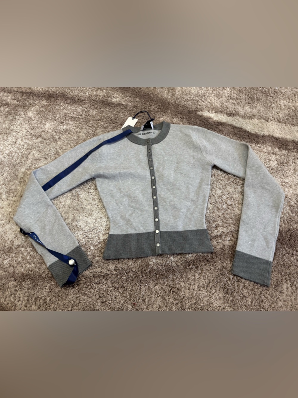 A vintage fit KNIT SHIRT FROST
